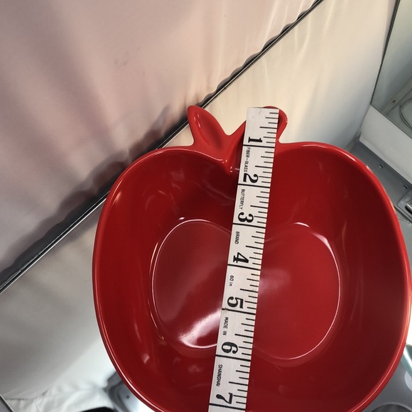 Apple ceramic bowl Martha Stewart collection red apple 🍎 - Picture 4 of 6
